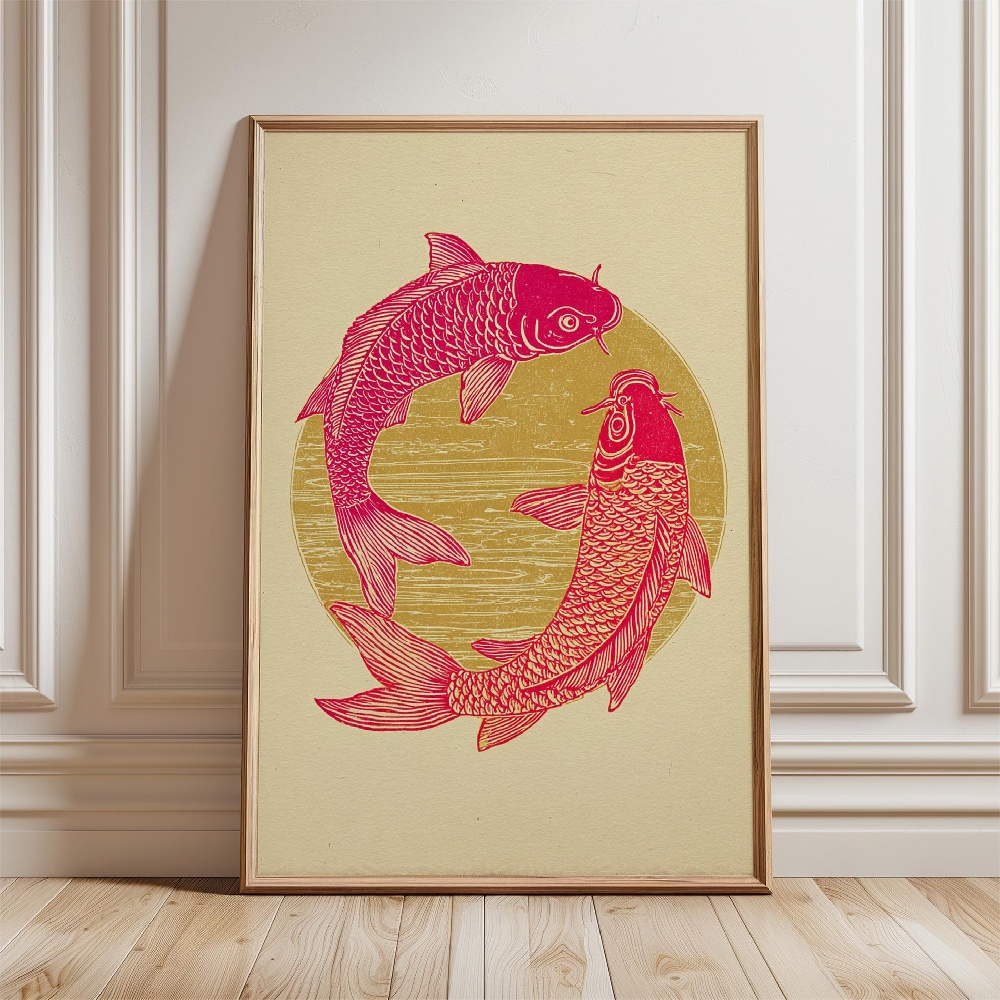 Gouden Vis Poster Japanse Koi  - Japanese Zen Lifestyle recensie en prijs