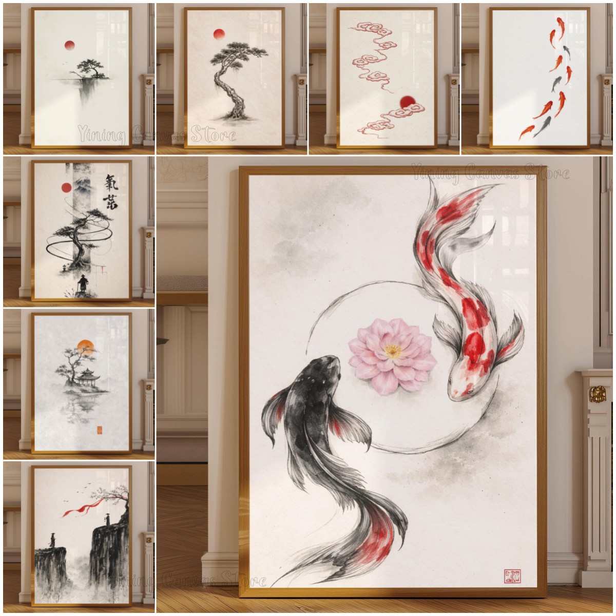 Japanse inktwas landschapspost - Japanese Zen Lifestyle recensie en prijs